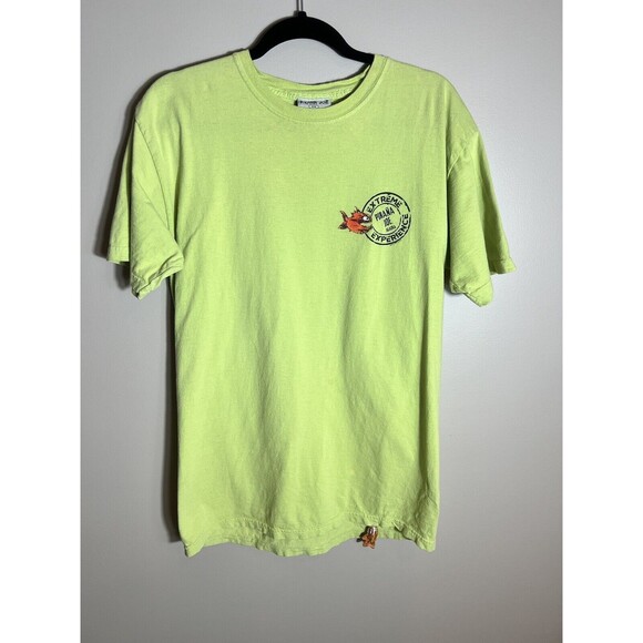 Pirana Joe's Alaska Extreme Experience TShirt Men's Light Green Size Medium - Picture 1 of 15